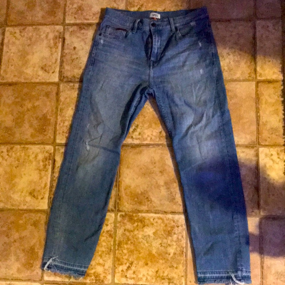Tommy Hilfiger straight leg high rise denim jeans